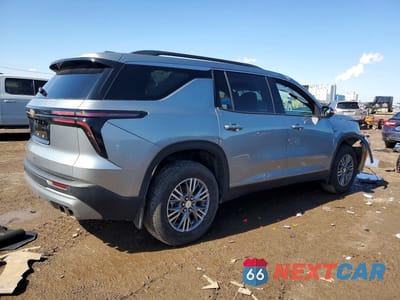 Trzecie zdjęcie samochodu z tyłu: 2025 CHEVROLET TRAVERSE LT VIN:1GNERGRS5SJ206721 - miniatura