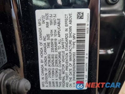 Zdjęcie 13 z 13 samochodu: 2022 HONDA CR-V TOURING VIN:2HKRW2H92NH641553 - miniatura