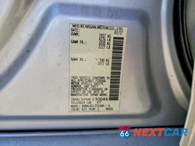 Zdjęcie 13 z 13 samochodu: 2017 NISSAN ALTIMA 2.5 SR VIN:1N4AL3APXHC230086 - miniatura