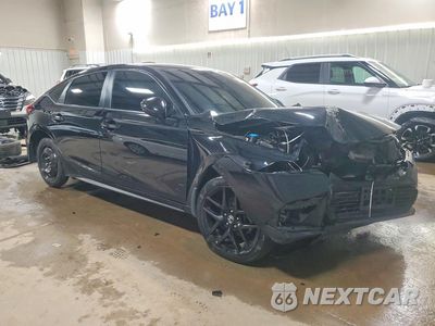Czwarte zdjęcie samochodu z boku: 2022 HONDA CIVIC SPORT VIN:19XFL2H86NE018430 - miniatura