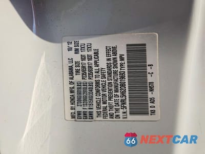 Zdjęcie 13 z 13 samochodu: 2013 HONDA ODYSSEY EXL VIN:5FNRL5H62DB019693 - miniatura