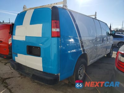 Trzecie zdjęcie samochodu z tyłu: 2019 CHEVROLET EXPRESS 2500 CARGO UTILITY / SERVICE VAN VIN:1GCWGBFP7K1204118 - miniatura