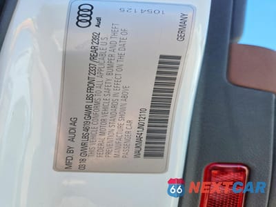 Zdjęcie 13 z 13 samochodu: 2018 AUDI A4 PREMIUM VIN:WAUKMAF41JN012110 - miniatura