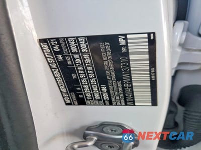 Zdjęcie 12 z 12 samochodu: 2021 MERCEDES-BENZ GLB 250 4MATIC VIN:W1N4M4HB9MW137310 - miniatura
