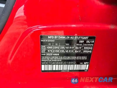 Zdjęcie 10 z 10 samochodu: 2019 MERCEDES-BENZ GLA 250 4MATIC VIN:WDCTG4GB4KU018952 - miniatura