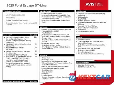 Zdjęcie 13 z 13 samochodu: 2025 FORD ESCAPE ST LINE VIN:1FMCU9MN5SUA84559 - miniatura