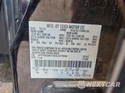 Zdjęcie 12 z 12 samochodu: 2014 FORD F250 SUPER DUTY VIN:1FT7W2BTXEEA77890 - miniatura