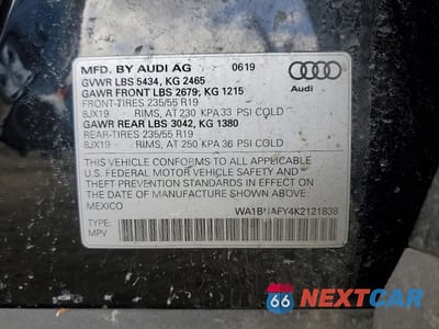 Zdjęcie 12 z 12 samochodu: 2019 AUDI Q5 PREMIUM PLUS VIN:WA1BNAFY4K2121838 - miniatura