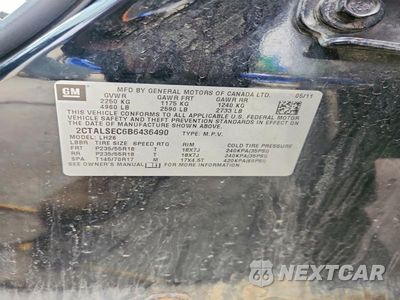 Zdjęcie 12 z 12 samochodu: 2011 GMC TERRAIN SLE VIN:2CTALSEC6B6436490 - miniatura