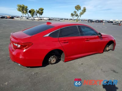Trzecie zdjęcie samochodu z tyłu: 2018 HONDA ACCORD SPORT VIN:1HGCV2F3XJA014268 - miniatura