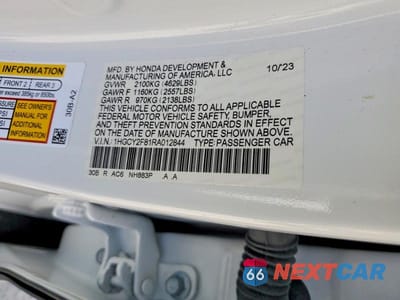 Zdjęcie 12 z 12 samochodu: 2024 HONDA ACCORD TOURING HYBRID VIN:1HGCY2F81RA012844 - miniatura