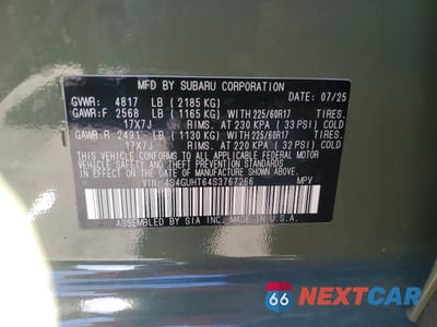 Zdjęcie 13 z 13 samochodu: 2025 SUBARU CROSSTREK WILDERNESS VIN:4S4GUHT64S3767266 - miniatura