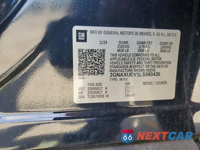 Zdjęcie 13 z 13 samochodu: 2020 CHEVROLET EQUINOX LT VIN:3GNAXUEV1LS590435 - miniatura