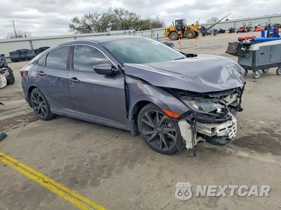 Czwarte zdjęcie samochodu z boku: 2020 HONDA CIVIC SPORT VIN:19XFC2F81LE022305 - miniatura