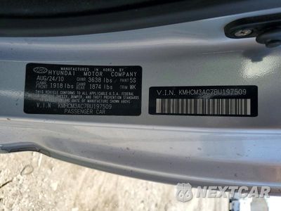 Zdjęcie 12 z 12 samochodu: 2011 HYUNDAI ACCENT GS VIN:KMHCM3AC7BU197509 - miniatura