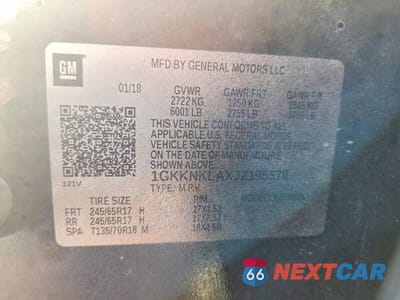 Zdjęcie 13 z 13 samochodu: 2018 GMC ACADIA SLE VIN:1GKKNKLAXJZ195570 - miniatura