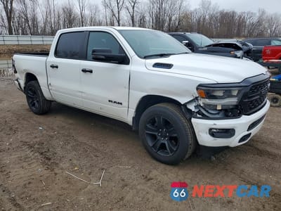 Czwarte zdjęcie samochodu z boku: 2023 RAM 1500 BIG HORN VIN:1C6RRFFG3PN570972 - miniatura
