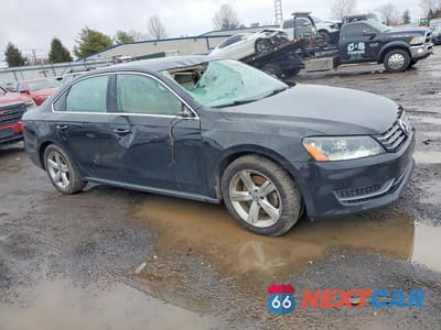 Czwarte zdjęcie samochodu z boku: 2012 VOLKSWAGEN PASSAT SE VIN:1VWBN7A34CC067356 - miniatura