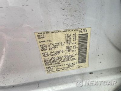 Zdjęcie 14 z 14 samochodu: 2019 NISSAN TITAN SV VIN:1N6AA1EJ0KN500025 - miniatura