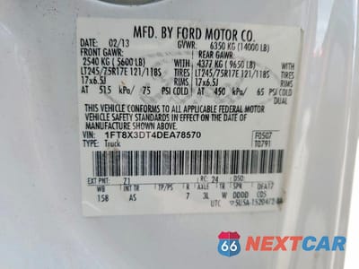 Zdjęcie 13 z 13 samochodu: 2013 FORD F350 SUPER DUTY VIN:1FT8X3DT4DEA78570 - miniatura