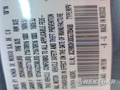 Zdjęcie 14 z 14 samochodu: 2016 HONDA CR-V LX VIN:3CZRM3H30GG709488 - miniatura
