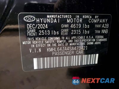 Zdjęcie 13 z 13 samochodu: 2025 HYUNDAI SONATA SEL VIN:KMHL64JA4SA473421 - miniatura