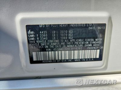 Zdjęcie 12 z 13 samochodu: 2014 SUBARU LEGACY 2.5I PREMIUM VIN:4S3BMCC6XE3010202 - miniatura