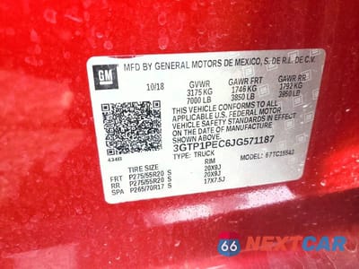 Zdjęcie 12 z 12 samochodu: 2018 GMC SIERRA C1500 DENALI VIN:3GTP1PEC6JG571187 - miniatura