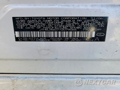 Zdjęcie 12 z 13 samochodu: 2007 LEXUS ES 350 BASE VIN:JTHBJ46G772079066 - miniatura