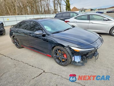 Czwarte zdjęcie samochodu z boku: 2024 HYUNDAI ELANTRA N BASE VIN:KMHLW4DK4RU022194 - miniatura