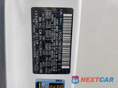 Zdjęcie 13 z 13 samochodu: 2024 HYUNDAI PALISADE XRT VIN:KM8R3DGE0RU785547 - miniatura