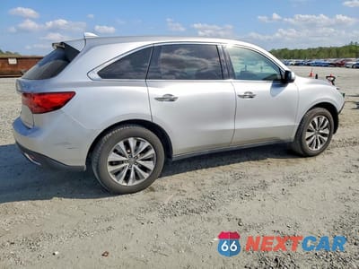 Trzecie zdjęcie samochodu z tyłu: 2015 ACURA MDX TECHNOLOGY VIN:5FRYD3H46FB014753 - miniatura