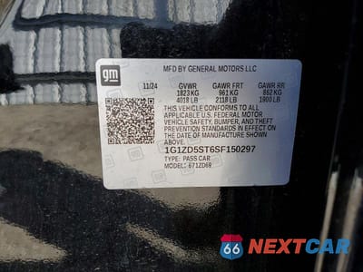 Zdjęcie 12 z 12 samochodu: 2025 CHEVROLET MALIBU LT VIN:1G1ZD5ST6SF150297 - miniatura