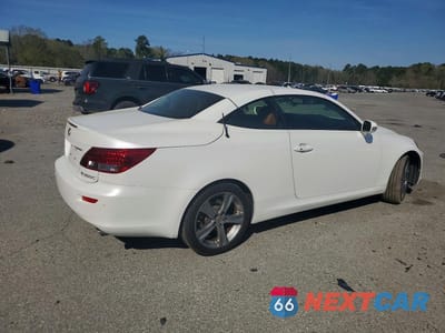Trzecie zdjęcie samochodu z tyłu: 2012 LEXUS IS 250C BASE VIN:JTHFF2C28C2523789 - miniatura