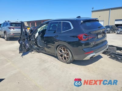 Drugie zdjęcie samochodu z przodu: 2022 BMW X3 SDRIVE30I VIN:5UX43DP00N9J17925 - miniatura
