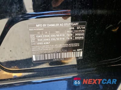 Zdjęcie 13 z 13 samochodu: 2015 MERCEDES-BENZ GLA 250 4MATIC VIN:WDCTG4GB1FJ040706 - miniatura