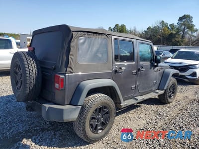 Trzecie zdjęcie samochodu z tyłu: 2014 JEEP WRANGLER VIN:1C4BJWDG2EL290392 - miniatura