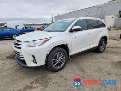 2019 TOYOTA HIGHLANDER HYBRID XLE 5TDJGRFH8KS053322 - główne zdjęcie licytacji z USA - miniatura