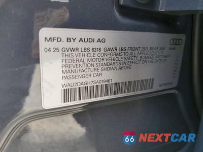 Zdjęcie 12 z 12 samochodu: 2025 AUDI A6 E-TRON PREMIUM PLUS 60 VIN:WAU2DAGH7SA019461 - miniatura