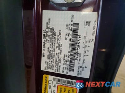 Zdjęcie 12 z 12 samochodu: 2017 FORD FUSION SE VIN:3FA6P0H96HR277794 - miniatura