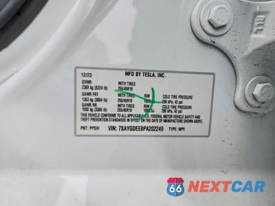 Zdjęcie 13 z 13 samochodu: 2023 TESLA MODEL Y VIN:7SAYGDEE8PA202249 - miniatura