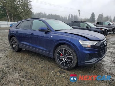 Czwarte zdjęcie samochodu z boku: 2019 AUDI Q8 PREMIUM PLUS S-LINE VIN:WA1EVAF14KD018195 - miniatura