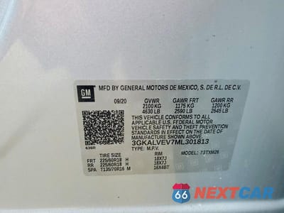 Zdjęcie 13 z 13 samochodu: 2021 GMC TERRAIN SLT VIN:3GKALVEV7ML301813 - miniatura