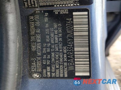 Zdjęcie 12 z 12 samochodu: 2000 BMW 323 IT VIN:WBAAR3346YJM02764 - miniatura