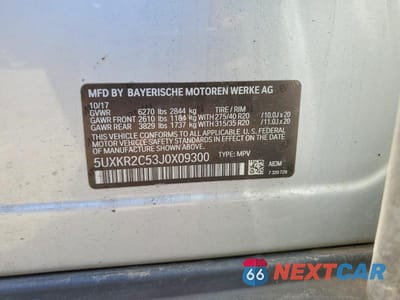 Zdjęcie 14 z 14 samochodu: 2018 BMW X5 SDRIVE35I VIN:5UXKR2C53J0X09300 - miniatura