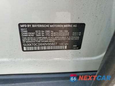Zdjęcie 13 z 13 samochodu: 2017 BMW X5 XDR40E VIN:5UXKT0C3XH0V95827 - miniatura