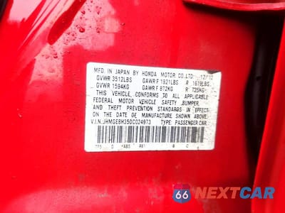 Zdjęcie 13 z 13 samochodu: 2013 HONDA FIT VIN:JHMGE8H35DC024973 - miniatura