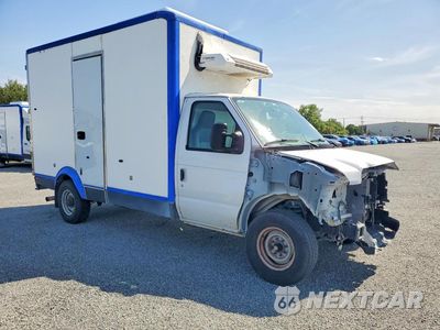 Czwarte zdjęcie samochodu z boku: 2023 FORD E350 REFRIGERATED BOX TRUCK VIN:1FDWE3FKXPDD18826 - miniatura