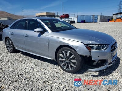 Czwarte zdjęcie samochodu z boku: 2022 AUDI A4 PREMIUM PLUS 40 VIN:WAUBBAF40NA037051 - miniatura