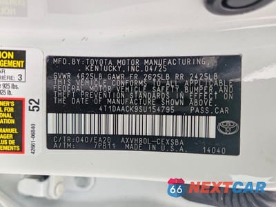 Zdjęcie 13 z 13 samochodu: 2025 TOYOTA CAMRY SE VIN:4T1DAACK9SU154795 - miniatura